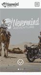 Mobile Screenshot of nevermindadventure.com